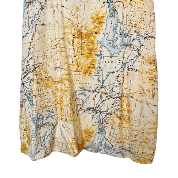 NEW Urban Outfitters By The Sea World Map Y2K Women’s Mini Slip Dress Sz S - Picture 7 of 14